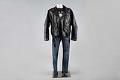 Image of Leather jacket and jeans worn for 