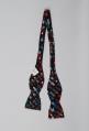 Image of Bow tie with people print worn on the Bill Nye The Science Guy tv show, 1990s