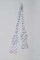 Image of Bow tie with Periodic Table print worn on the Bill Nye The Science Guy tv show, 1990s