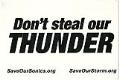 Image of Don't Steal Our Thunder poster, 2006
