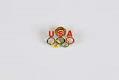 Image of Joe Rantz's USA Olympic pin in black case, 1936