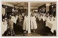 Image of Children eating dinner at Tulalip Indian School, circa 1912