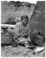 Image of Puget Sound Salish basketmaker, circa 1900