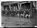 Image of Dogsled outside the Pioneer Restaurant, Seattle, circa 1898