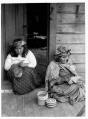 Image of Two Makah basketmakers at Neah Bay, 1900