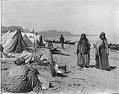 Image of Indigenous people on the beach at Port Townsend, September 2, 1899