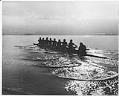 Image of University of Washington varsity crew team on Lake Washington, Seattle, 1979