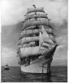 Image of Japanese training ship Nippon Maru, Seattle, likely July 1957