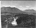 Image of Aerial of Snoqualmie Falls, near Snoqualmie, circa 1965