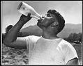 Image of Dairy farmer Rob Pickering drinking milk, Issaquah, 1958