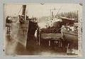 Image of SS Pacific, SS San Salvador, and bark Harriet Hunt docked at Yesler's Wharf, Seattle, 1875