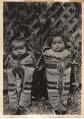Image of Cayuse twin babies in cradleboards, October 2, 1898