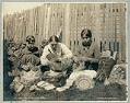 Image of Tlingit women weaving baskets, Alaska, circa 1897