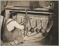 Image of Woman weaving a Chilkat blanket, Alaska, circa 1904