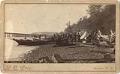 Image of Native camp on the beach, Seattle, circa 1885