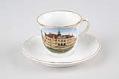 Image of Souvenir cup and saucer, showing “State University, Seattle Wash,