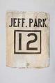 Image of Tin destination sign from Seattle street car, ca. 1910, 