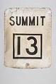Image of Tin destination sign from Seattle street car, ca. 1910, 
