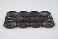 Image of Cast iron pan with separate cups, ca. 1860-1880