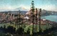 Image of Painting of the Great Seattle Fire and Mount Rainier by B. J. Harnett, 1889