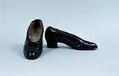 Image of Black patent dancing shoes, ca. 1915-1918