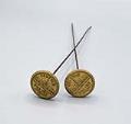 Image of Pair of handmade hatpins, ca. 1900