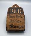 Image of Handmade wooden box or wall file, ca. 1860-1870