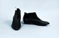 Image of Pair of low-cut leather boots, worn as part of C21 Fashion Show, 1962