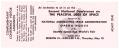 Image of Complimentary visitor admisssion ticket for the Second National Conference on the Peaceful Uses of Space, Seattle World's Fair, May 10, 1962