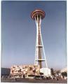 Image of Space Needle and Horiuchi Mural, Seattle World's Fair, 1962