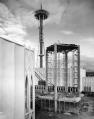 Image of Space Needle and U.S. Science Pavilion under construction, Seattle World's Fair, circa 1961