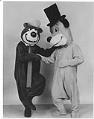 Image of Costumed figures of Yogi Bear and Huckleberry Hound, Seattle World's Fair, 1962