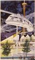 Image of Conceptual artwork for the monorail, Seattle World's Fair,  circa 1961