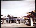 Image of Exterior view of Sweden Pavilion, Seattle World's Fair, 1962