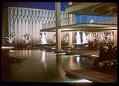 Image of The pools of the Science Pavilion at night, Seattle World's Fair, 1962