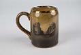 Image of Souvenir mug with picture of Mt. Rainier and 2nd Avenue, 1895