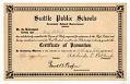 Image of Cora Dollart's Certificate of Promotion, Seattle, Washington, January 24, 1908