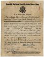 Image of Henry Dollart's Discharge Papers from the U.S. Army, Seattle, Washington, August 13, 1919