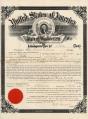 Image of Frank Dollart's citizenship papers, Ellensburg, Washington, January 29, 1896