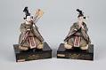 Image of Two dolls, high servants to the emperor, from a Girls’ Day set, ca. 1930-1940