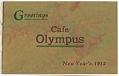 Image of Café Olympus New Year's booklet, 1912