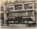 Image of Street clock in front of Albert Hansen jeweler, Seattle, circa 1918
