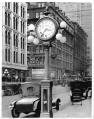 Image of Street clock in front of Stacy Shown & Co. Jewelers, Seattle, circa 1918