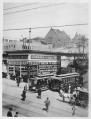 Image of Madison Street cable cars next to Lennon's store on Second Avenue, Seattle, circa 1910
