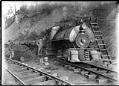Image of Locomotive at Ballard Beach, Seattle, circa 1910