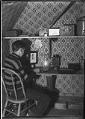 Image of Carl Henry Moen in his darkroom, Seattle, circa 1910