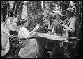 Image of Card game in the woods, Port Madison, circa 1910