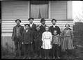 Image of Moen family outside their house, Seattle, circa 1910
