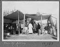 Image of Mess Tent, Stoves, and Cooks of Troop K with the 3rd U.S. Cavalry, Seattle, August 1899