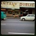 Image of Street view of the Sanitary Public Market, Seattle, circa 1967